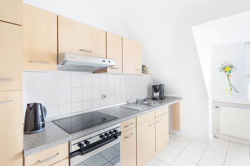 Küchenansicht der Monteurswohnung