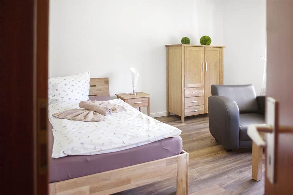 Einblick ins Monteurzimmer Einblick in ein Monteurzimmer der Pension bei Hamburg