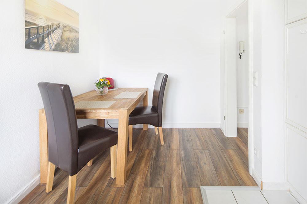 Essbereich für das gemütliche Frühstück zu zweit